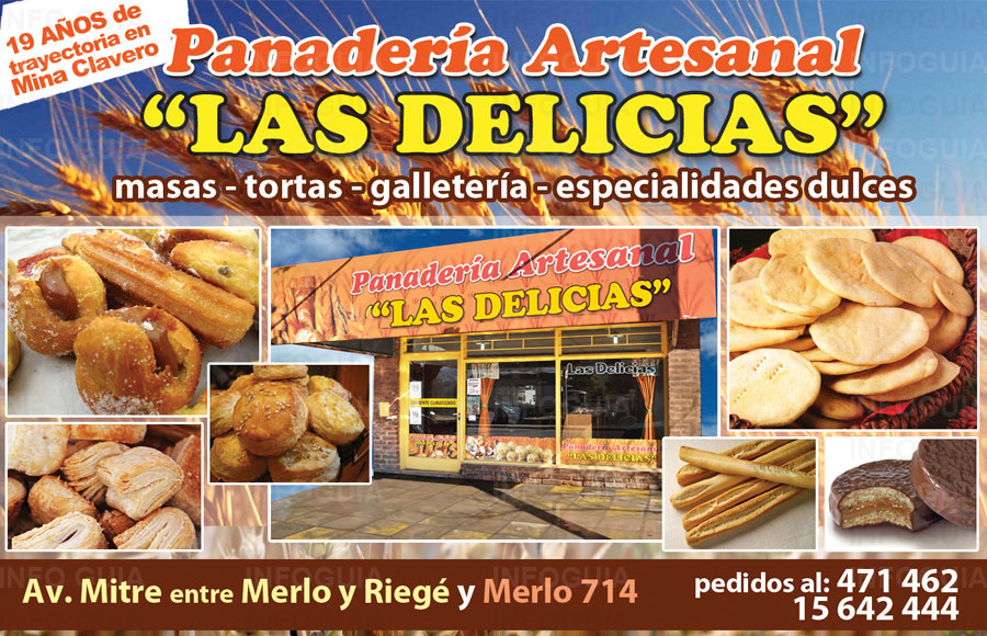 Panadería Artesanal Las Delicias Casa Central Mina Clavero 4438